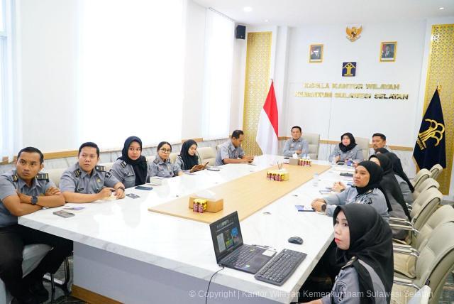 Kanwil Kemenkum Sulsel Ikuti Pembukaan Panel TPI Evaluasi Zona Integritas 20251